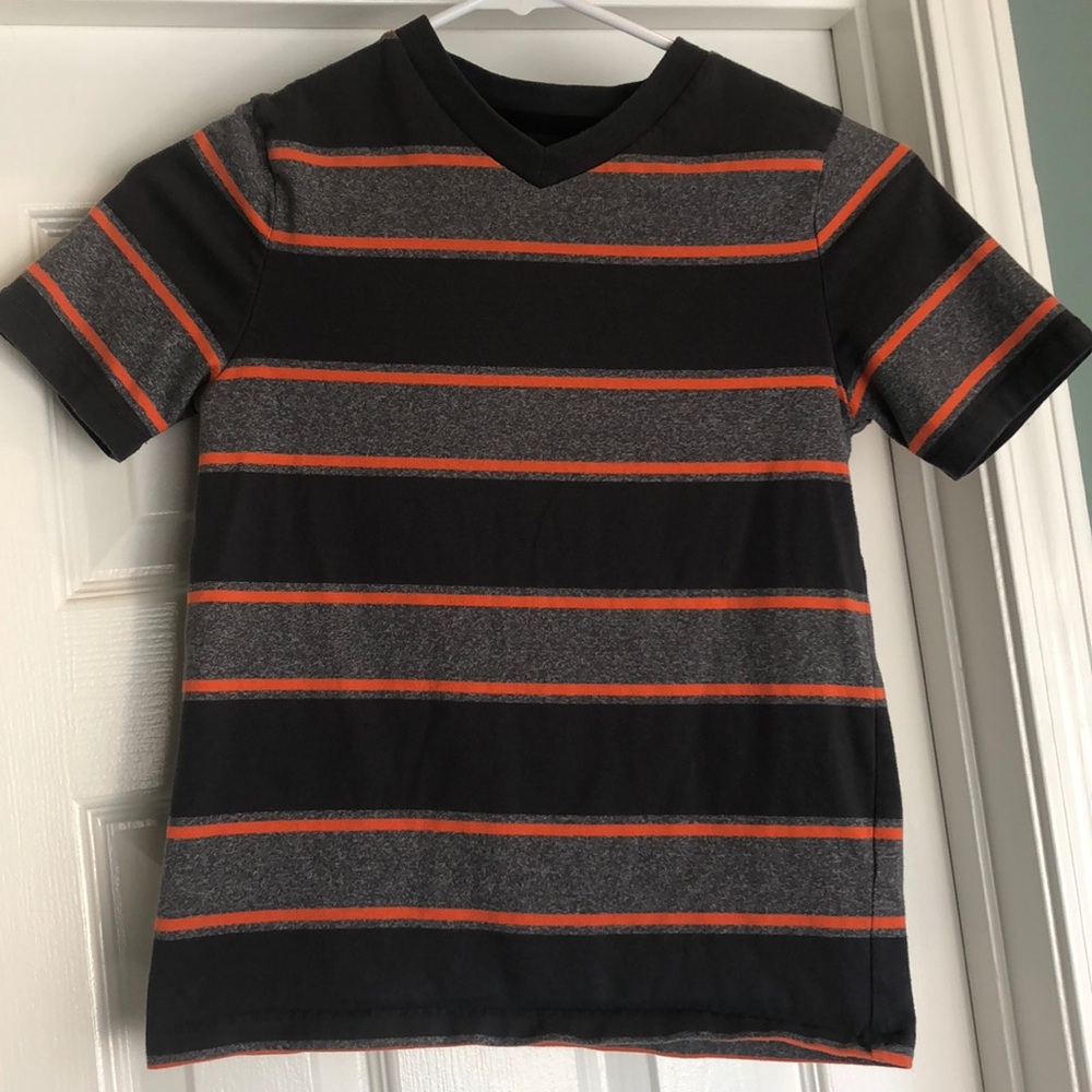 Short sleeved kids (boy) stripped shirt